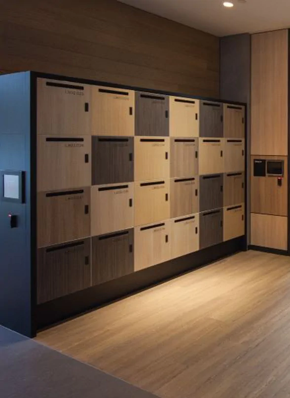digital lockers in residential space